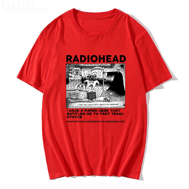Radiohead T Shirt Men Vintage Classic
